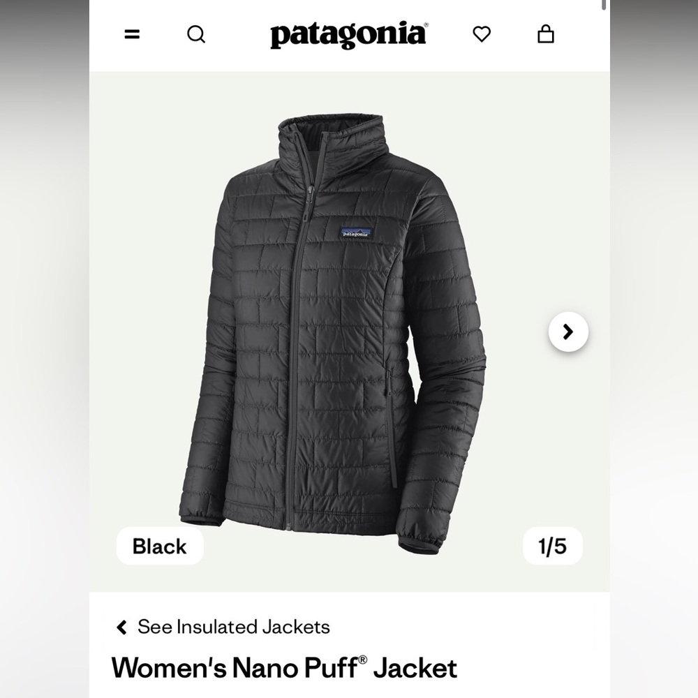 Patagonia Women's Nano Puff Jacket - Black